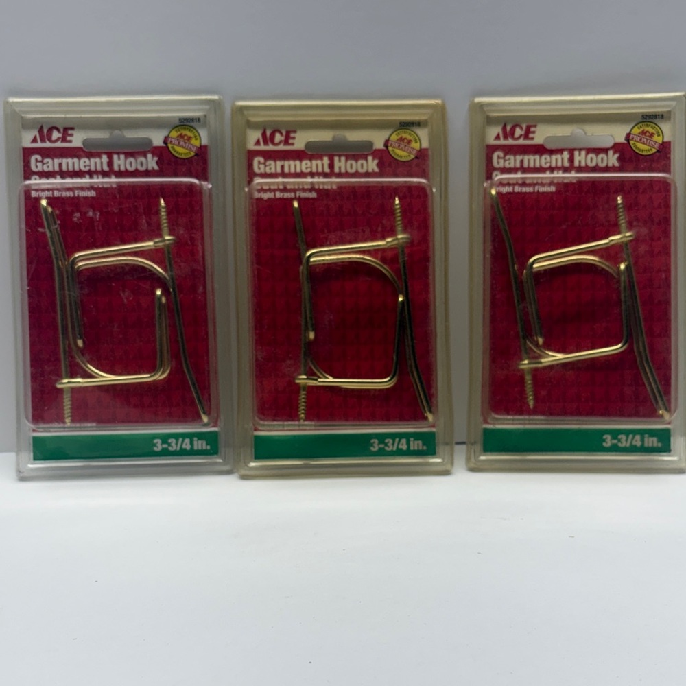 ACE Garment Coat and Hat Hook 3-3/4 in Gold